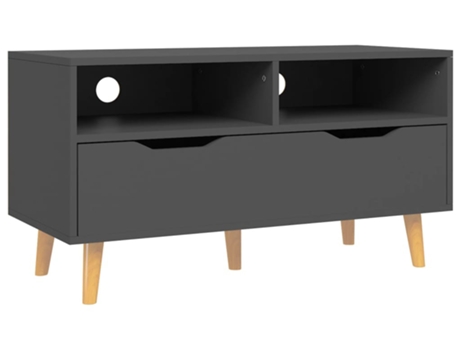 Mueble para la televisión VIDAXL Gris Madera contrachapada (90x40x48.5 cm)