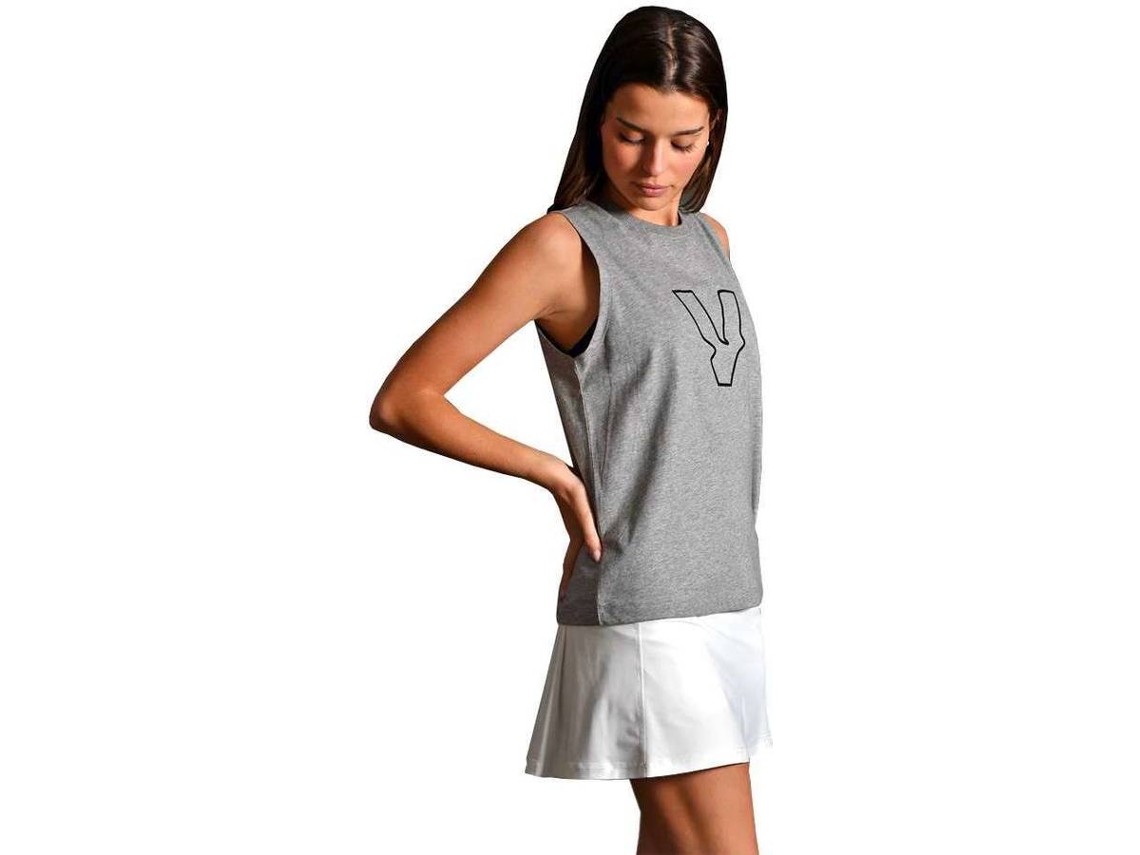 Top de Mujer VOLT PADEL Casual Gris Claro para Pádel (Talla: XS)