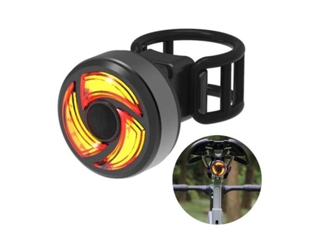 Luz trasera de bicicleta Luces de freno traseras de bicicleta Usb recargable Luz trasera de bicicleta LED ultrabrillante-Negro ENZON