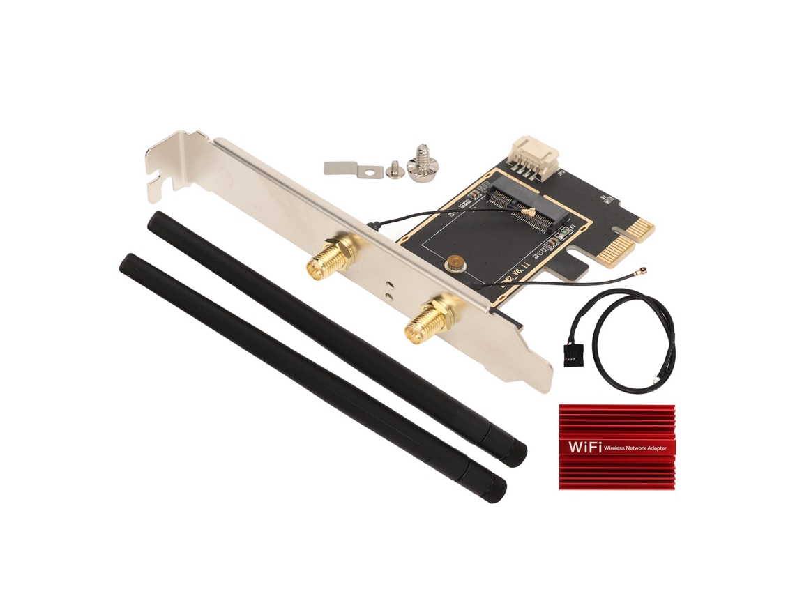 Tarjeta De Expansión M.2 A Pcie Con Doble Antena, Adaptador Estable Y Compatible Para Escritorio
