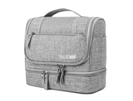 Bolsa de aseo colgante portátil Bolsa de almacenamiento de viaje de gran capacidad Bolsa de maquillaje multifuncional Organizador de cosméticos imp...