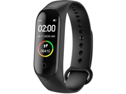 Reloj deportivo resistente al agua hasta 5 atm | Monitor de frecuencia cardíaca/oxímetro/presión | Pasos/Calorías, Notificaciones iOS/Android Black Yizhood