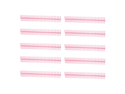 Kit Rosa Con 10 Espirales De Encuadernación De 16 Mm, 30 Agujeros, Capacidad Para 130 Hojas.