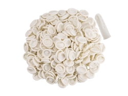 400 Protectores De Dedos De Látex De Tamaño Mediano, Protectores De Manos Antiestáticos Desechables Con Puntas De Goma.