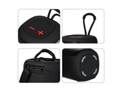 Altavoz Portátil Bluetooth Para Exteriores, Resistente Al Agua, Con Iluminación Rgb Y Luz Pulsante, Subwoofer Inalámbrico Pequeño A80