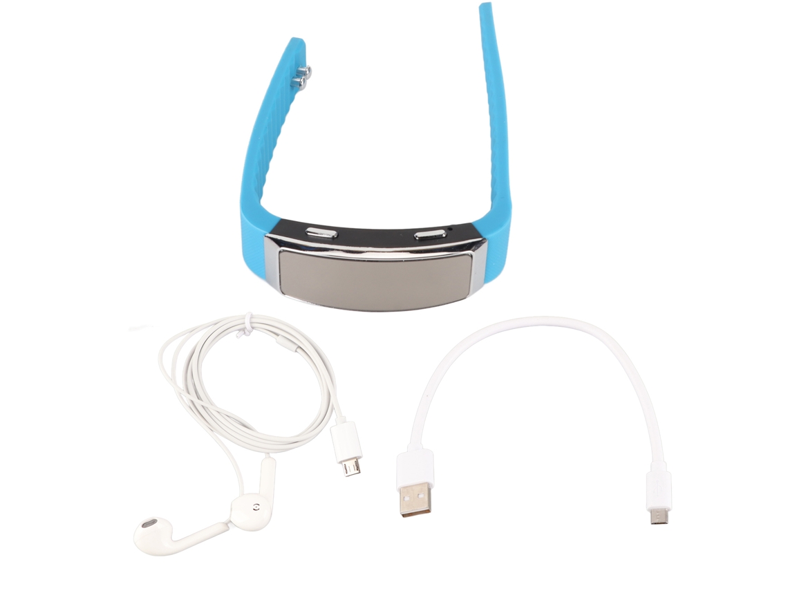 Reloj Grabador De Voz Hd Con Reducción De Ruido, Reproductor De Música Activo, Pulsera, 8 Gb, Azul