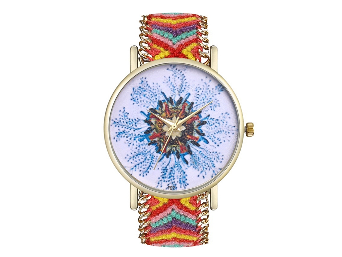 Reloj De Pulsera Analógico De Cuarzo Para Parejas, De Aleación, Con Correa De Lana, Diseño Elegante E Informal.