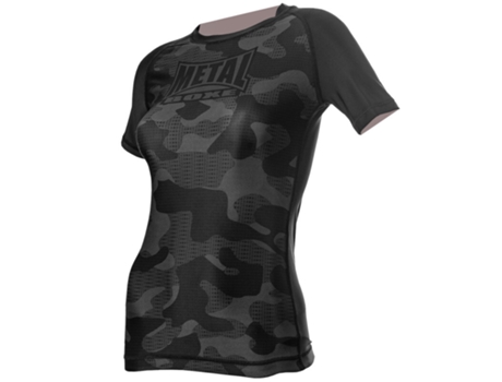 Camiseta de Mujer para Boxeo METAL BOXE Multicolor Metal Negro (XS)