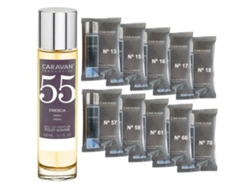 Perfume masculino Caravan Nº55 150 ml Set de 10 Frascos Fragancia