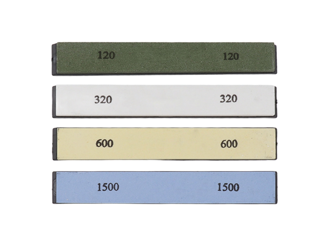 Kit De Piedras De Afilar De 4 Caras, Granos 120, 320, 600 Y 1500, De Corindón Blanco, Para Cuchillos De Cocina Y Pesca.