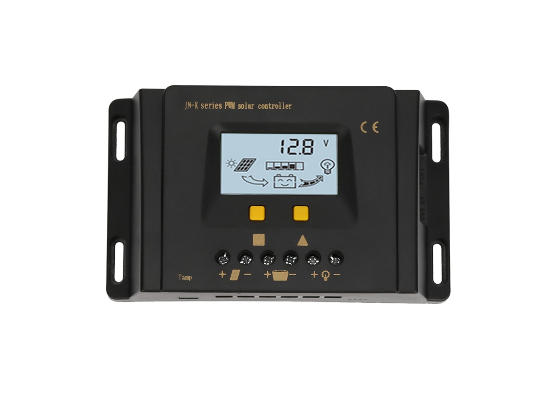 2026velora-controlador De Carga Solar Pwm 12v 24v 30a Con Identificación Automática Regulador De Batería