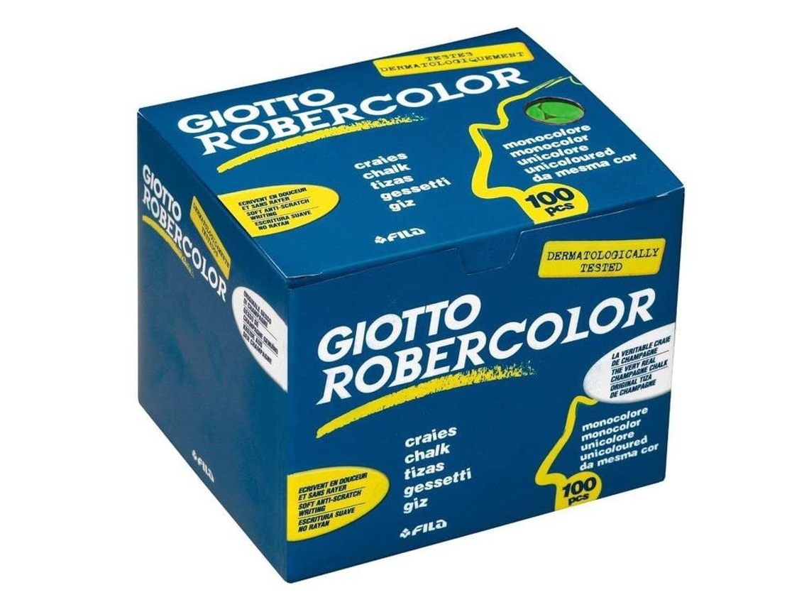 GIOTTO Tiza Redonda Antipolvo - Verde, 100