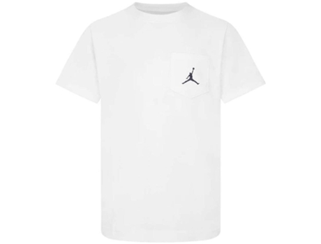 Camiseta de Niños JORDAN Corta Jumpman Core Blanco (1213 años)
