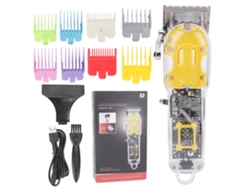 Cortapelos Eléctrico De Acero Inoxidable Con 8 Peines Guía, Trimmer Profesional Para Pelo, Conjunto De Cortar Pelo