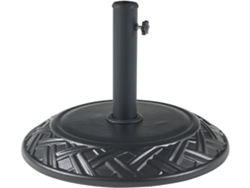 Soporte de sombrilla Bisegna redondo hormigón Ø50x7cm - Negro CASA.PRO