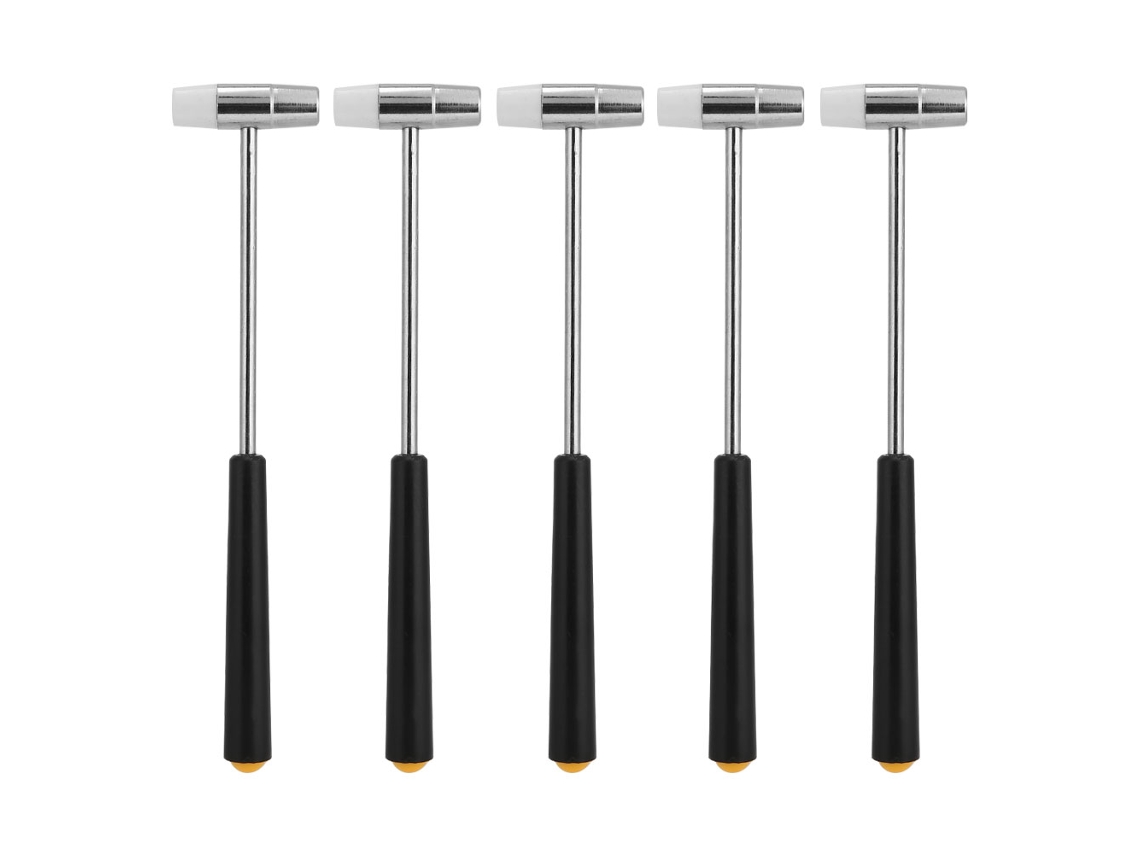 5 Martillos Pequeños Para Relojes Con Cabeza Redonda, Duros Y Blandos, Para Reparación De Relojes.