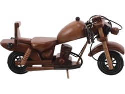 Estatua Decorativa De Motocicleta Vintage, Modelo De Madera, Para Decoración Del Hogar.