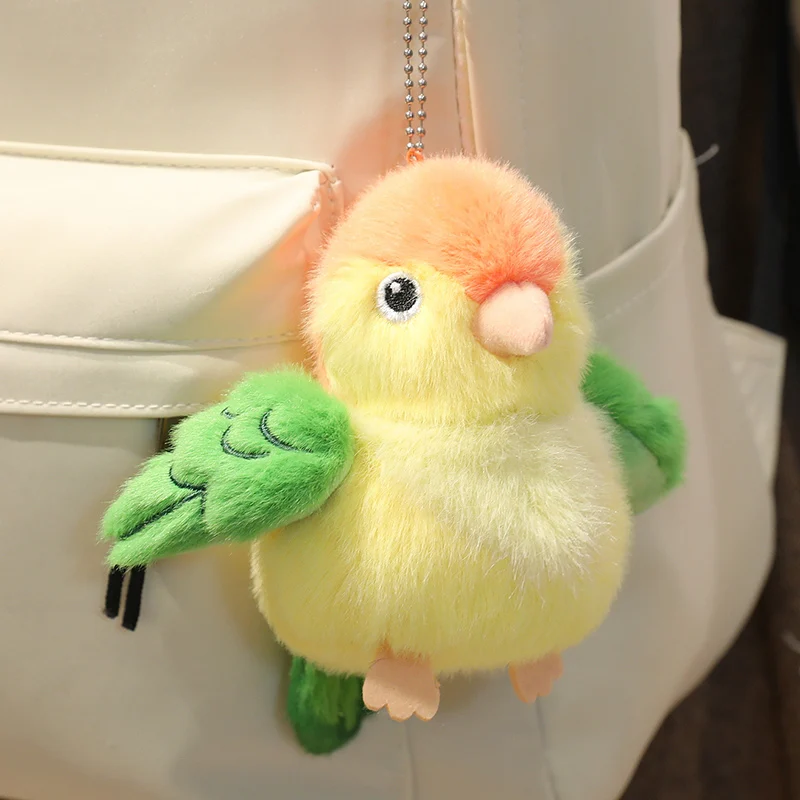 (loro 14cm) Lindo Colgante De Peluche De Pájaro, Llavero, Juguete, Anime, Lindo Regalo