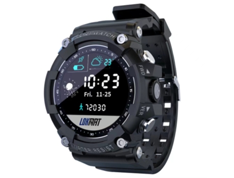 LOKMAT Attack 2 Smartwatch Esfera Negra 44Mm Correa Tpu Smartwatch