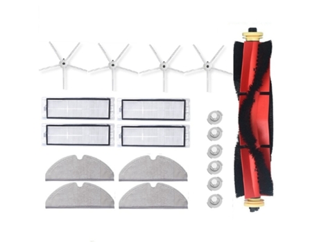 19 piezas de cepillos principales de filtro Cepillo Lateral para Xiaomi Roborock S5 Max S6 y 1 Juego para Xiaomi Roidmi F8 cepillo de rodillo de fi...