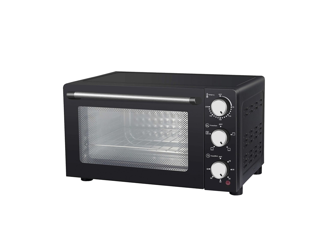 Enjoy Horno Eléctrico 24 L Horno Eléctrico Ventilado 1200 W Multicocción Temporizador 60 Minutos Termostato Regulable MELCHIONI
