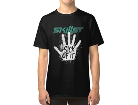 Camiseta ROCKINSTONE Skillet Sick Of It Algodón para Hombre (M)