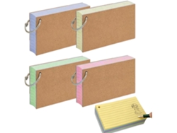 Fichas rayadas y perforadas, de 7,6 x 12,7 cm, para estudio y toma de notas, para estudiantes y profesores.