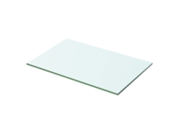 Estante de cristal transparente de 50 x 25 cm para decoración del hogar