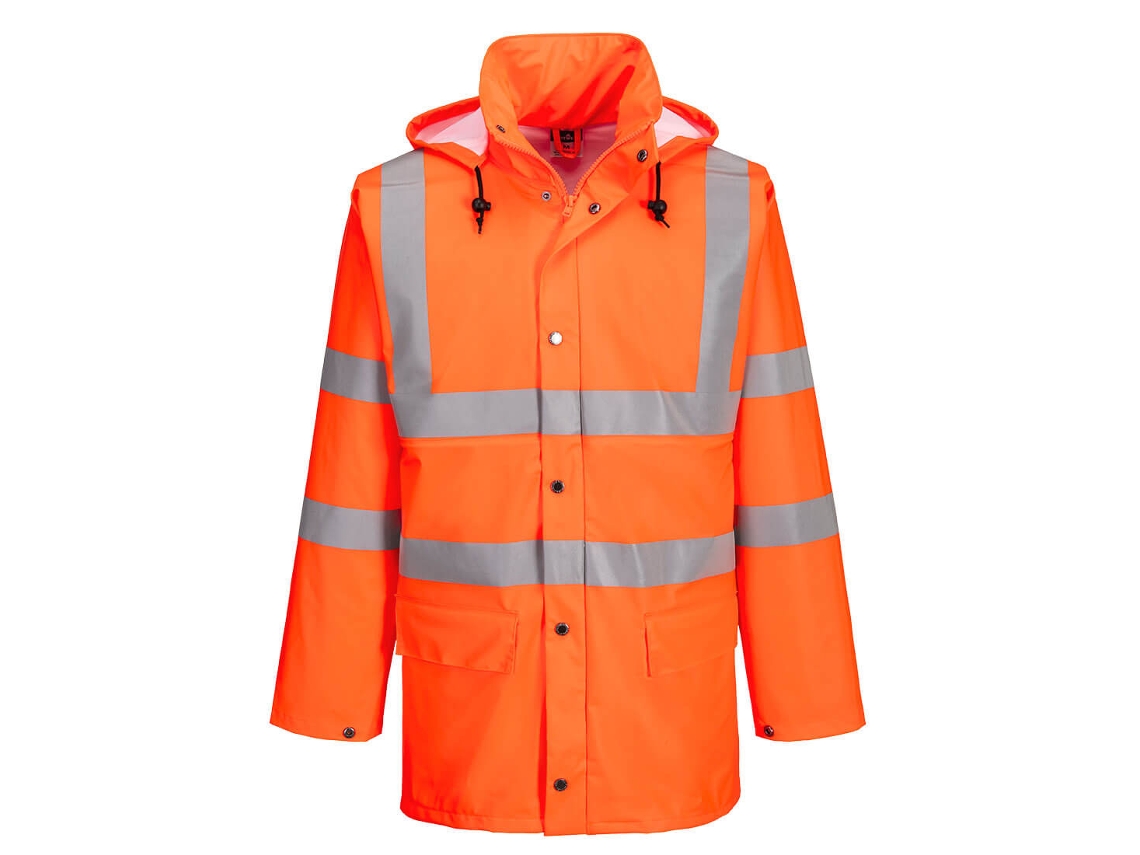 Parka Portwest Sealtex Ultra Rain de alta visibilidad para máxima protección / Naranja / S