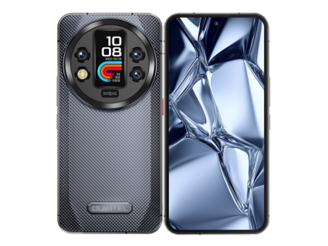 Smartphone Oukitel WP200 Pro 5G, 6,7", 24 GB de RAM, 1 TB de ROM, batería de 8800 mAh, cámara de 108 MP, Android 15, IP68 IP69K, MIL-STD-810H, gris, Libre
