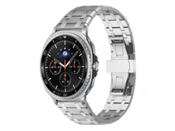 Bracelete Para Samsung Galaxy Watch Ultra - Liga De Titânio Com Fecho Borboleta (47mm) - Prateada