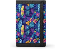 Cartera Compacta Poliéster Con Cremallera Para Hombre Diseño Estampado