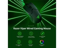 Ratón Gaming Cableado Razer Viper Rgb Chroma 16000 Dpi Sensor Óptico Paw3390 60g
