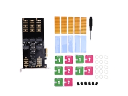 Adaptador De Ssd M.2 Pcie A M.2 Serial Ata Tarjeta De Expansión M.2 Pcie De 5 Ranuras