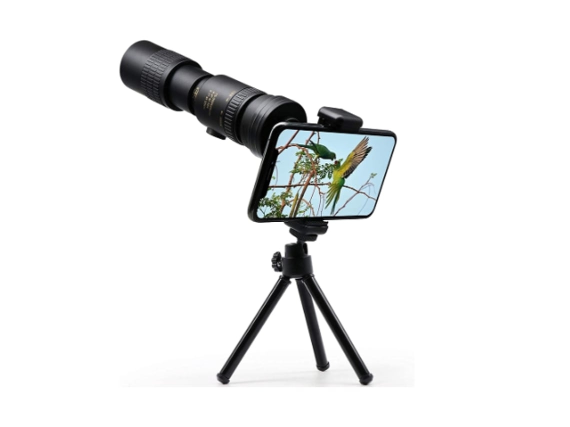 Telescópio Monocular 4k 10 300x40mm 30x Zoomable Bak4 Prisma Óptico Para Caça Ao Ar Livre Acampamento Viagens Concertospreto Facpoet