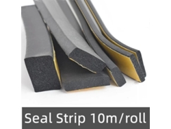 Tira De Sellado De Espuma Autoadhesiva Epdm Negra Anti-colisión Aislante Acústico Para Puertas Y Ventanas 10mm X 10mm X 2m