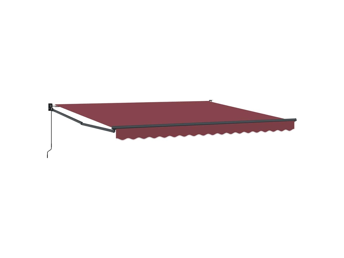 Maison Exclusive - Toldo Retráctil Manual Burdeos 400x300 Cm