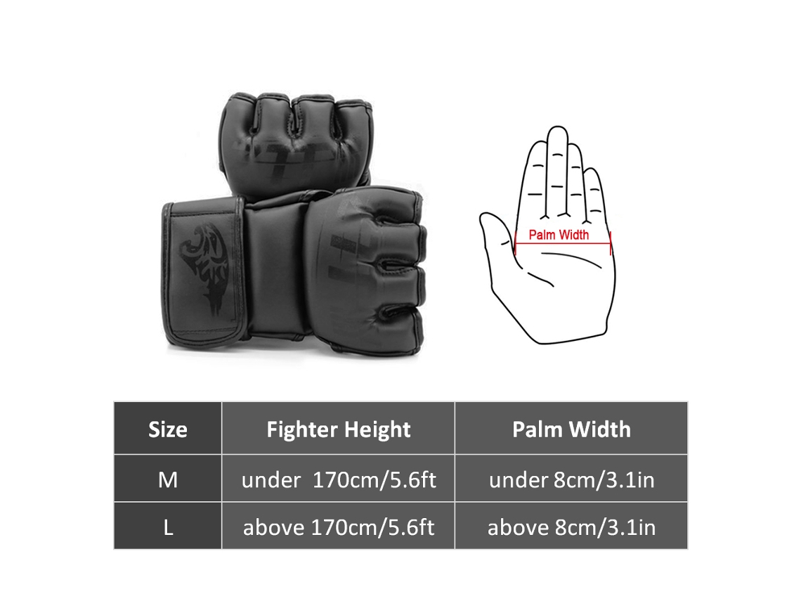 Guantes De Boxeo Y Kickboxing Con Palma Abierta Para Hombres Y Mujeres, Adecuados Para Boxeo, Kickboxing, Sparring Y Muay Thai.