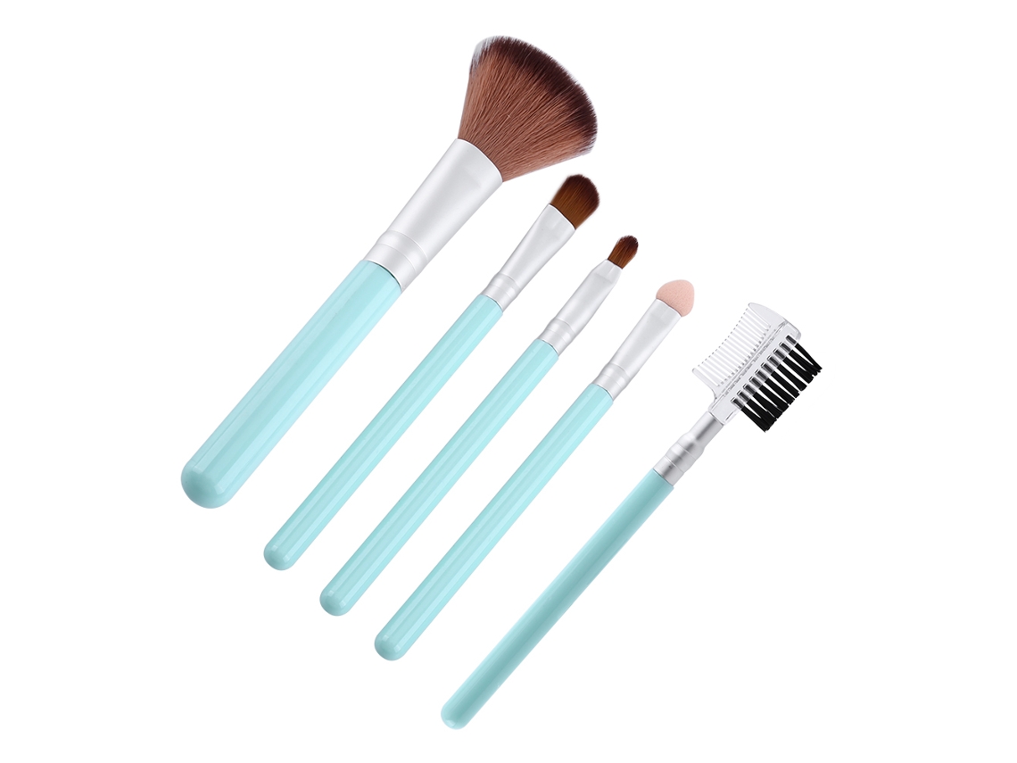 Conjunto De 5 Pinceles De Maquillaje Facial Polvo, Base, Sombras De Ojos Y Labios Vante