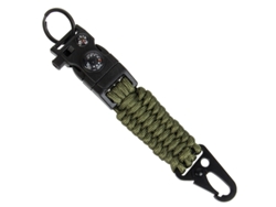 Llavero De Paracord 7 Núcleos Con Brújula, Encendedor Y Silbato, Accesorio Supervivencia Para Camping Exterior, Resistente, Multifunc