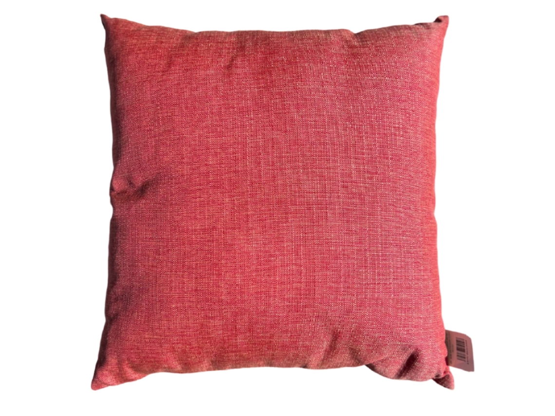 Cojín CUSHIONS, POUFS AND MOREde Exterior Impermeable 45X45 cm Rojo Desenfundable con Relleno Incluido