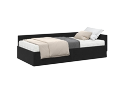 Cama Individual | Estructura De Cama Esquina Con Colchón 2 Uds Gris Terciopelo