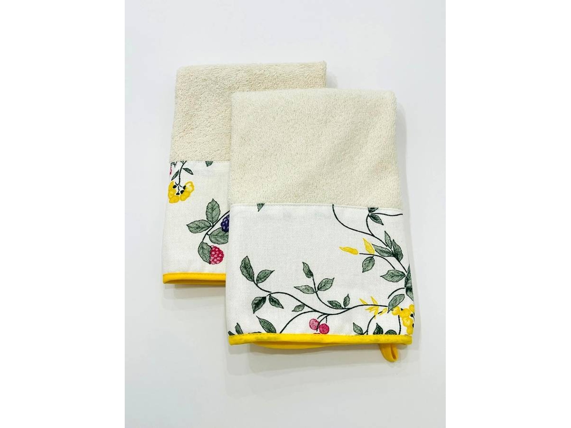 Juego 2 Paños De Cocina ILMH BY I LOVE MY HOME 50x50cm - Estampado Floral