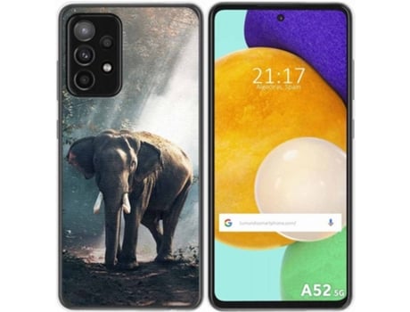 Carcasa Samsung Galaxy A52 / A52 5G / A52s 5G TUMUNDOSMARTPHONE Elefante Multicolor