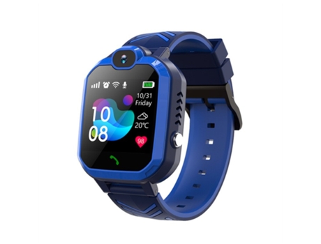 Smartwatch Teléfono para niños GPS Posicionamiento bidireccional 1 Monitor azul antipérdida de pantalla táctil HD de 44 pulgadas