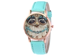 Reloj De Cuarzo Con Correa De Cuero Pu Unisex Estilo Casual Dial Personalizado (menta)