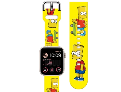 Correa Silicona Líquida para Apple Watch Series 7 41mm Amarillo