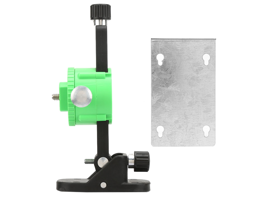 Soporte de pared universal para nivel láser 3D con ajuste fino de 1/4 de pulgada.