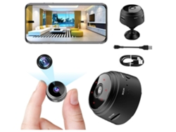 Mini cámara espía oculta con detección de movimiento, inalámbrica, wifi, visión nocturna HD 1080P, cámara de niñera para seguridad del hogar Yizhood (negra)