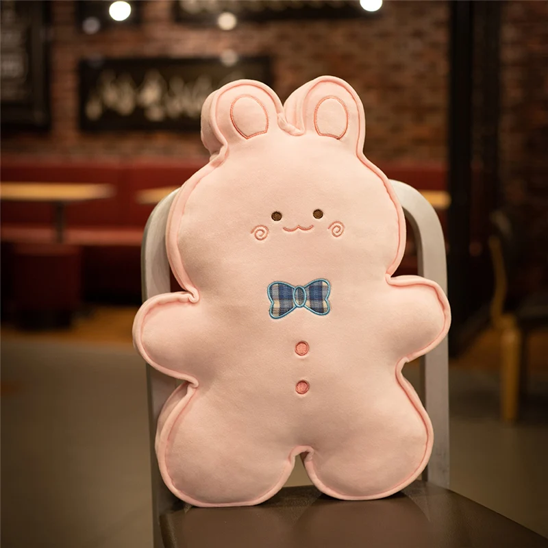 (conejo 45 Cm) Almohada Para Adultos, Respaldo, Cojín De Asiento, Hombre De Jengibre